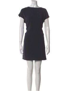 Vince Classic Wool Black Shift Dress - Women